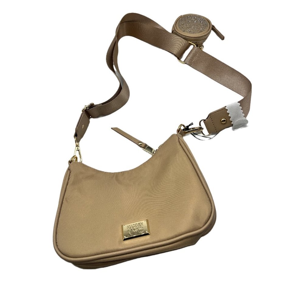Madden NYC Beige Tan Crossbody Purse with Coin Purse NWT